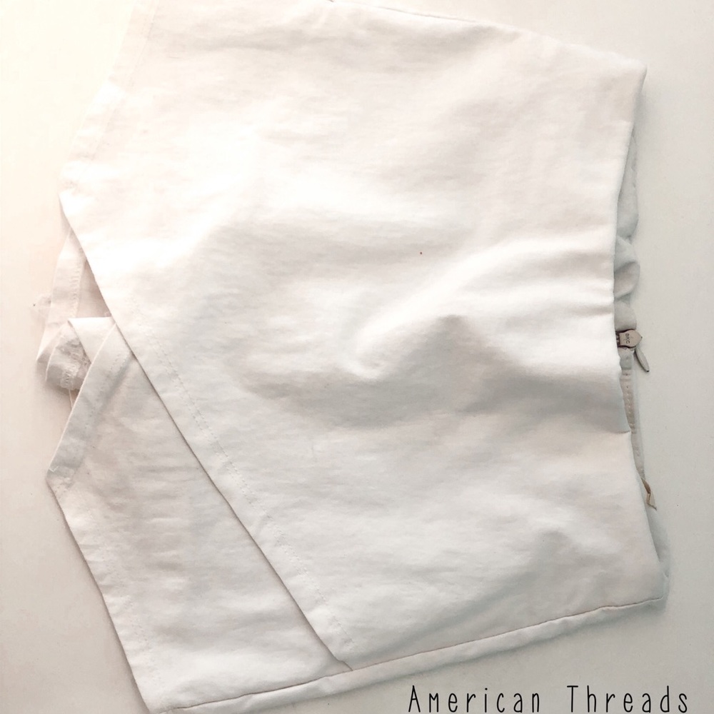 White Envelope Shorts